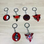 6-in-1 Naruto Spinning Keychain Set | Sharingan, Akatsuki & Ninja Symbols