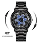 Mangekyou Sharingan Blue Quartz Waterproof Watch - Naruto Anime Edition - Image 2