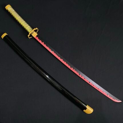 Demon Slayer Yoriichi Tsugikuni iconic Cosplay Replica Premium Life Size Wooden Katana [104 CM] || DEMON SLAYER