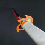 Demon Slayer Kyojuro Rengoku Cosplay Replica Premium Life Size Wooden Katana [104 CM] || DEMON SLAYER - Image 2