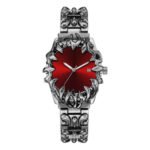 Crimson Eclipse – Gothic Black Dial Metal Watch (Copy) - Image 3