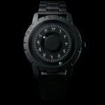 Magneto Metal Arabic Black Watch - Image 2