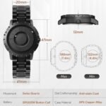 Magneto Metal Black Watch - Image 4